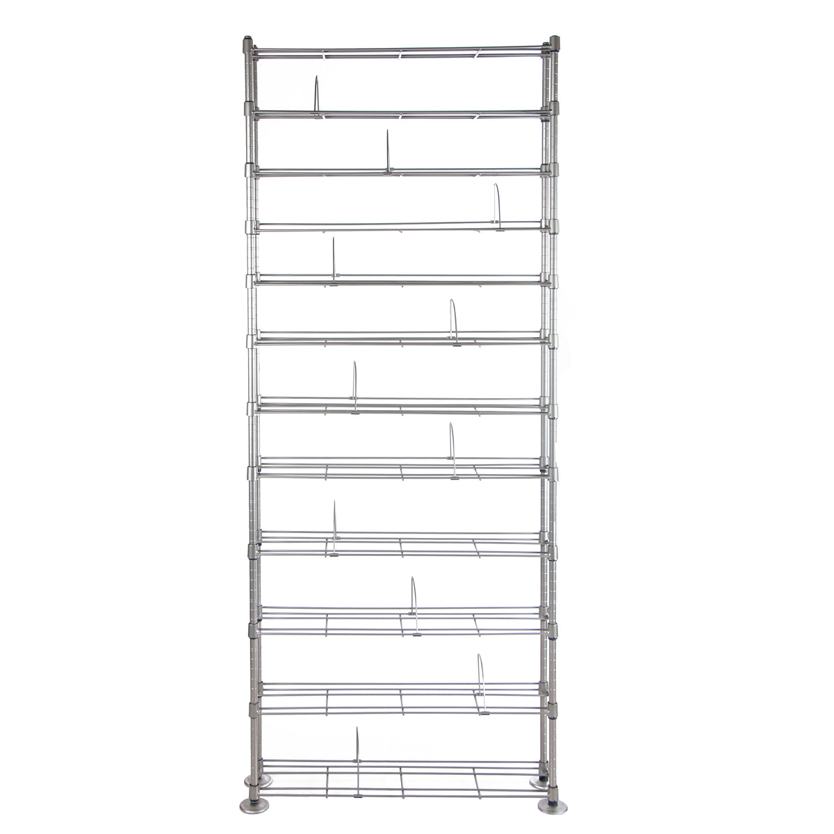 12 Multimedia Silver Shelving Organizer R6973