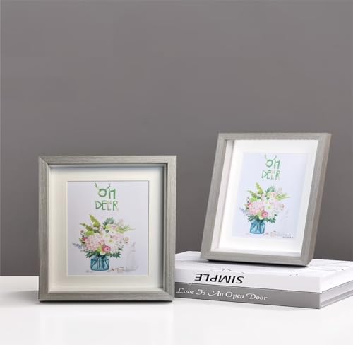 White 4 Pack 5x7 Shadow Box Frame Internal Depth 0.6 inch K724