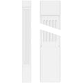 Fluted PVC Pilaster with Capital and Base (Pair) Q791583