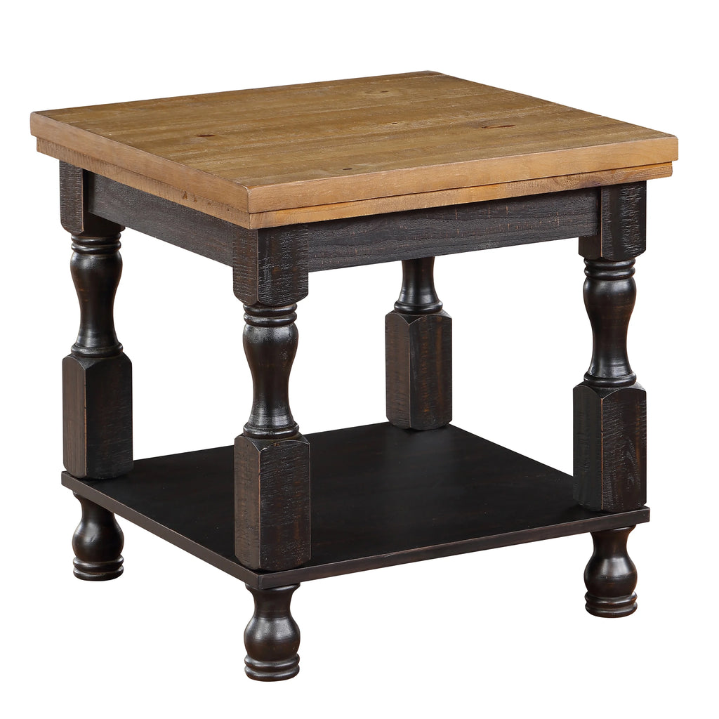 Antique Black Oak End Table J71689
