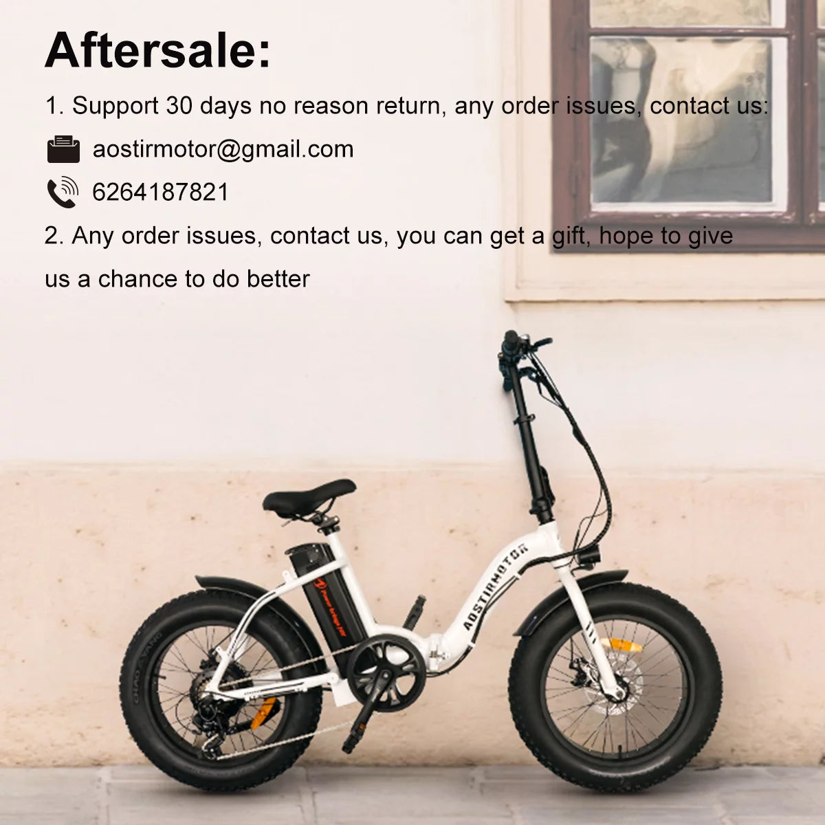 Folding Electric Bike 20 inch Fat Tire 500W 36V 13AH D54162