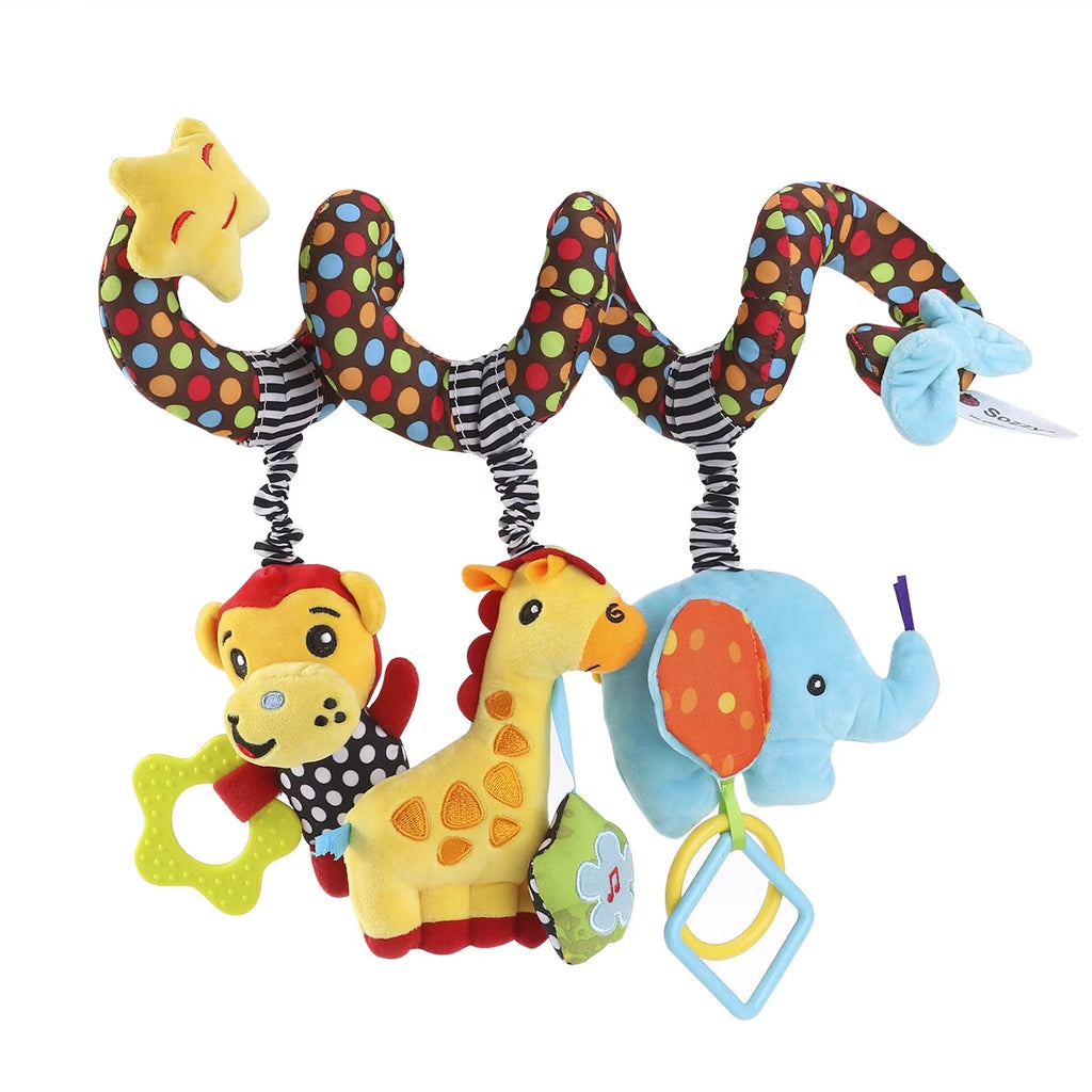 Infant Baby Activity Spiral Bed & Stroller Toy Plush Toy Q942