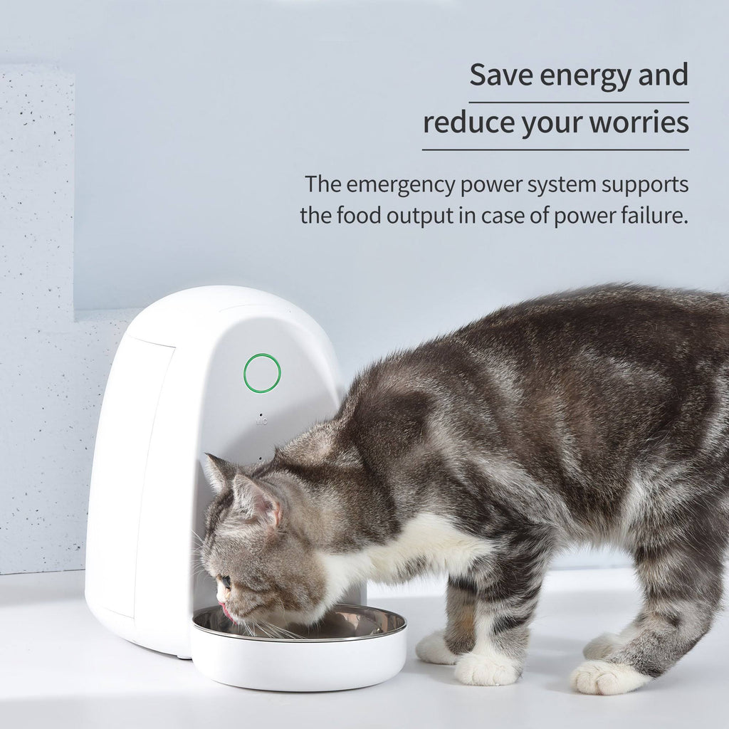 White Automatic Pet Feeder N329594