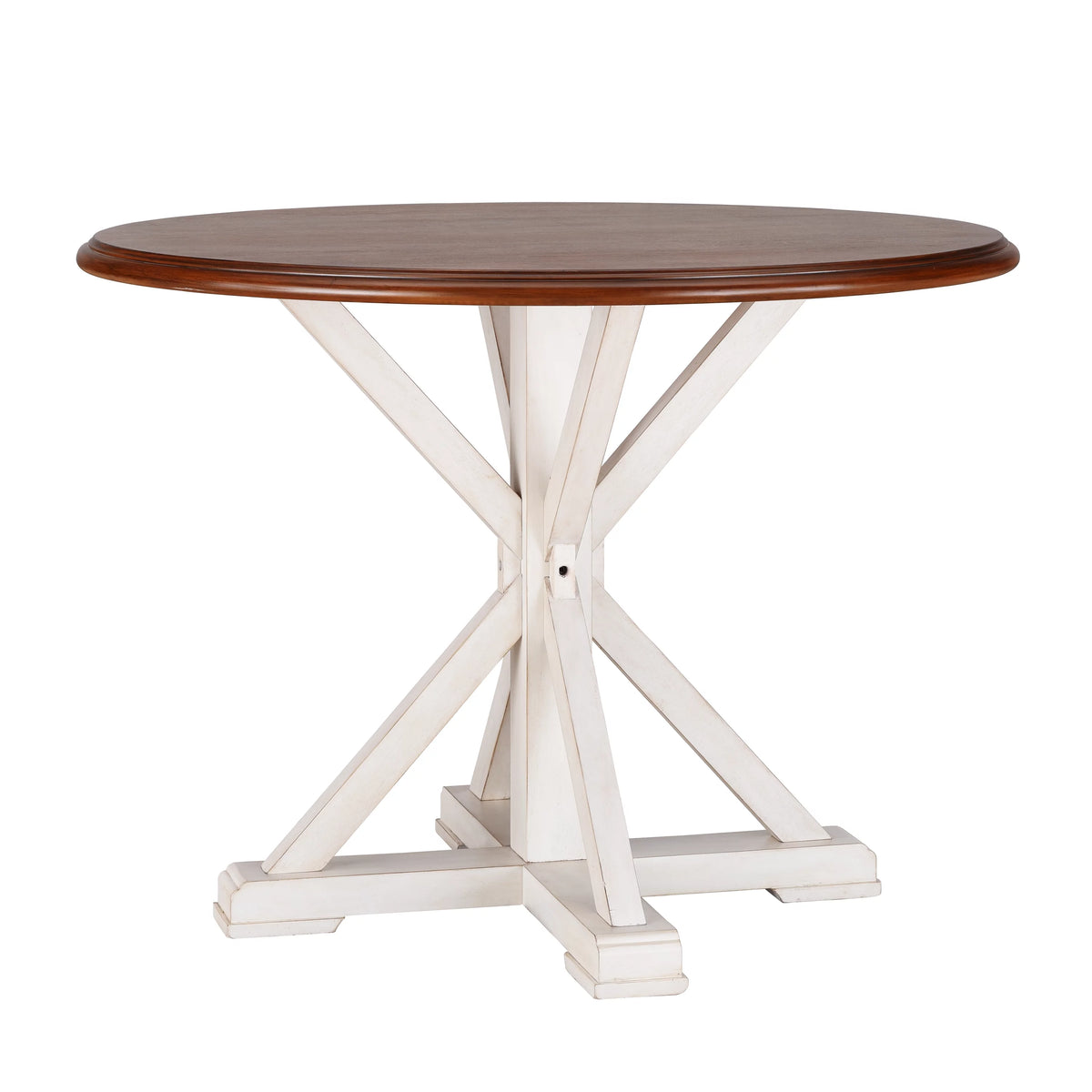 Antique White Farmhouse Dining Table R646