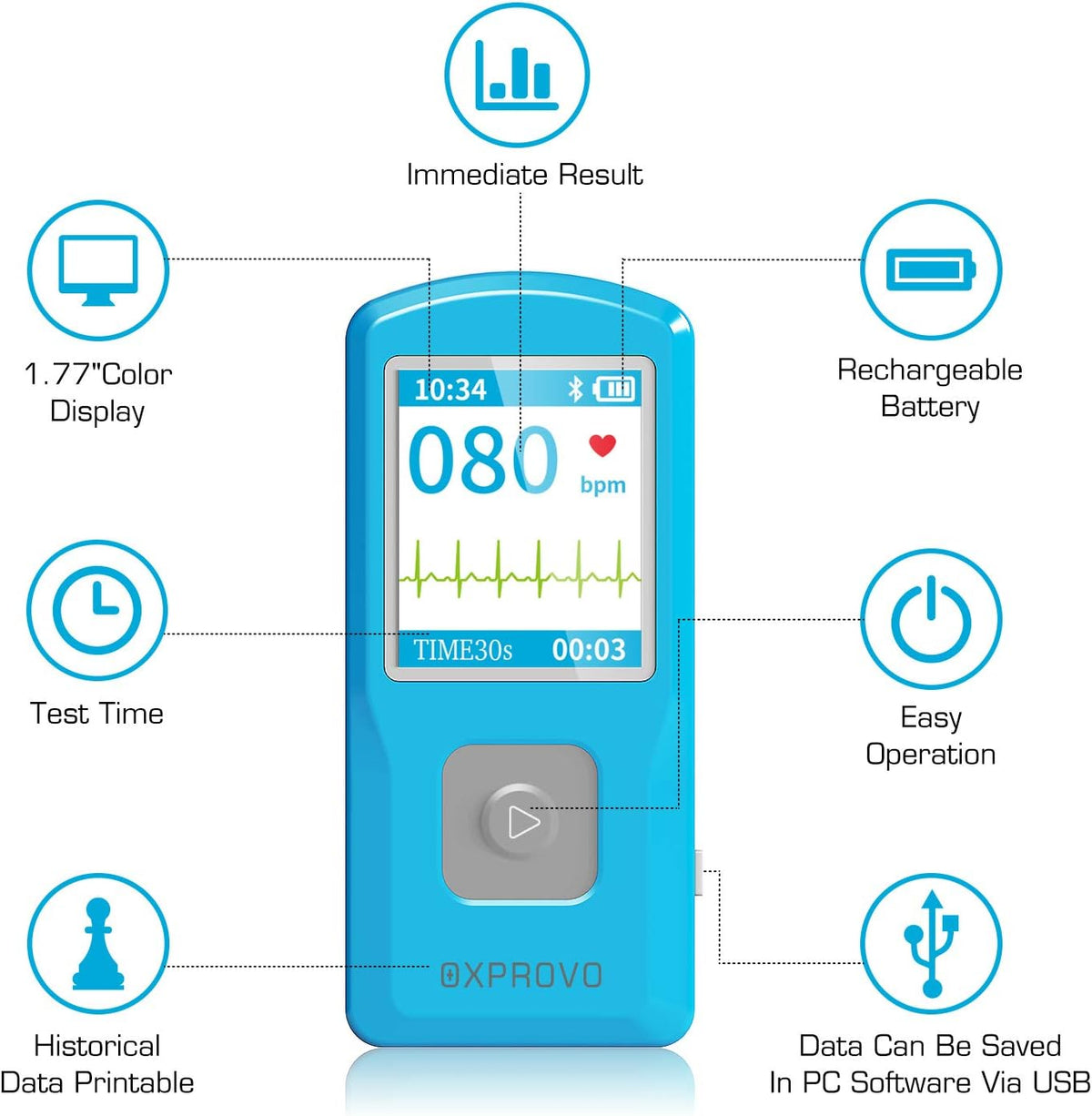 Portable EKG/ECG Heart Monitoring Devices K249502
