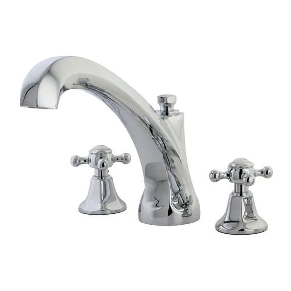 Double Handle Deck Mount Roman Tub Faucet E35901
