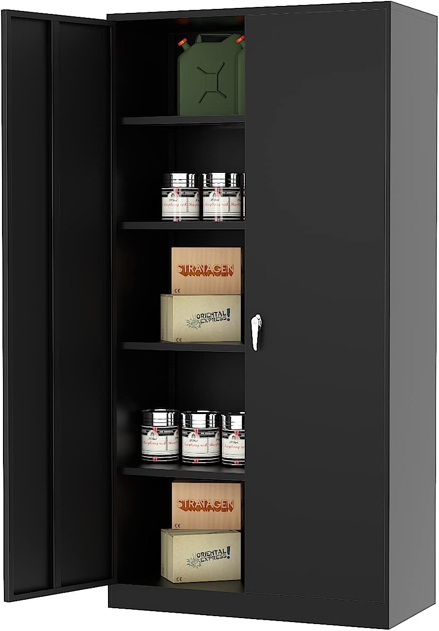 72'' Tall Steel Cabinet with 4 Adjustable Shelves Z7235