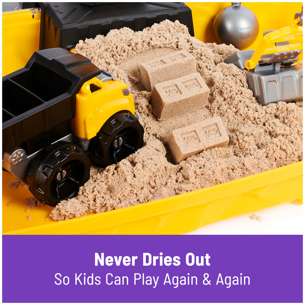 Construction Site Folding Sandbox with Toy Truck and 2lbs of Play Sand N783