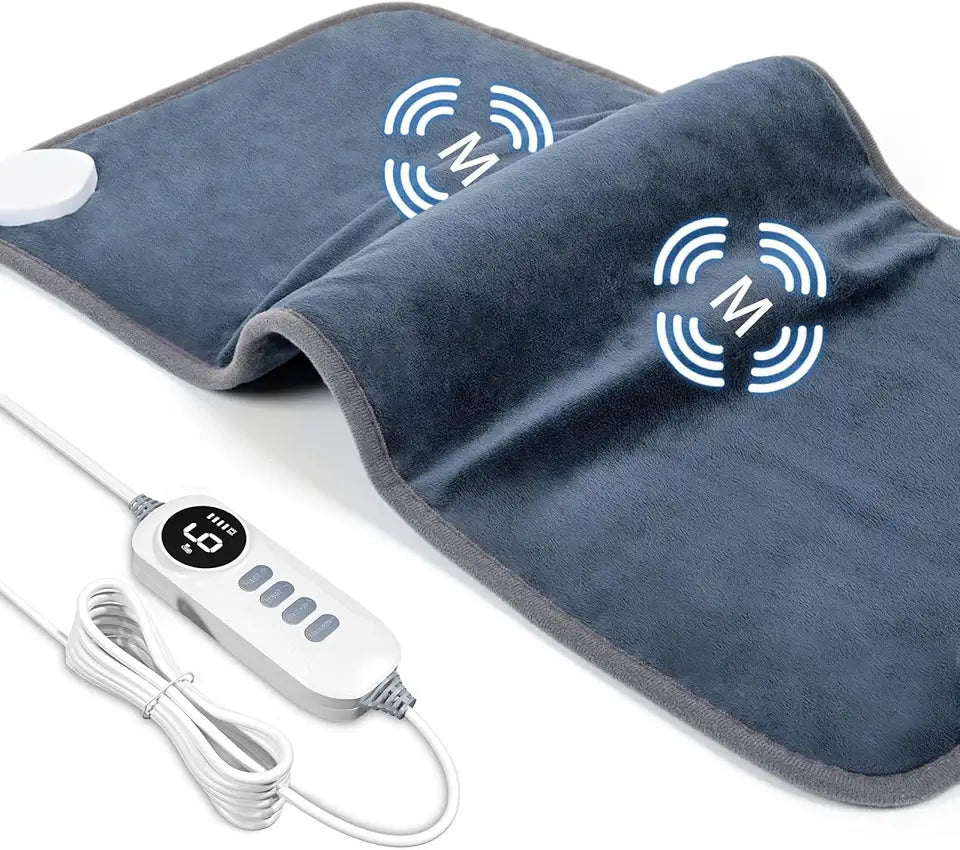 12"x 24" Electric Heated Massage Pad with 4 Modes 6 Heat Settings Q71373