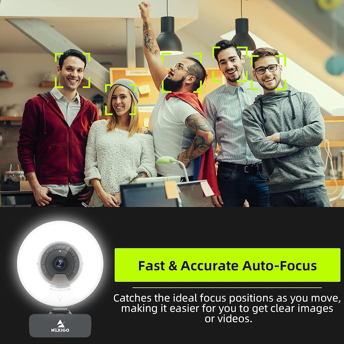 1080P 60FPS Webcam with Light S926277