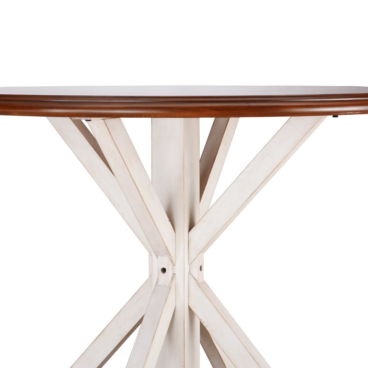 Antique White Farmhouse Dining Table R646
