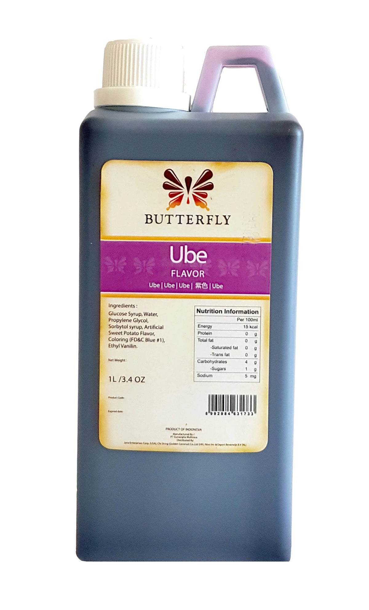 Ube Purple Yam Flavoring Extract 1 Liter 33.8 Oz N8979