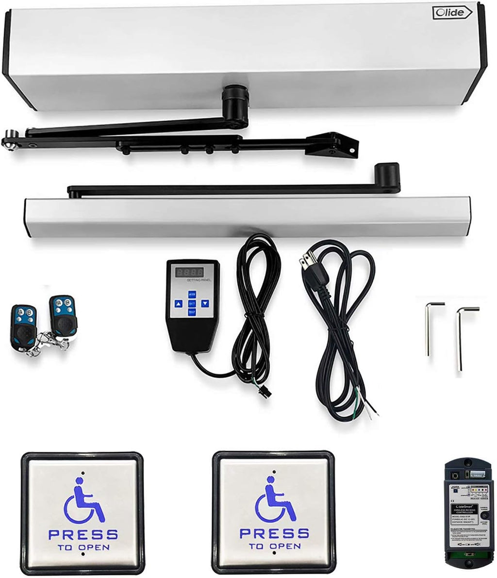 Low Energy ADA Swing Door Operator with Stainless Steel Push Buttons V739135