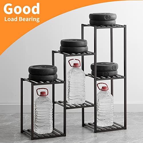 3 Tiers 7 Potted Bamboo Plant Stand E865958
