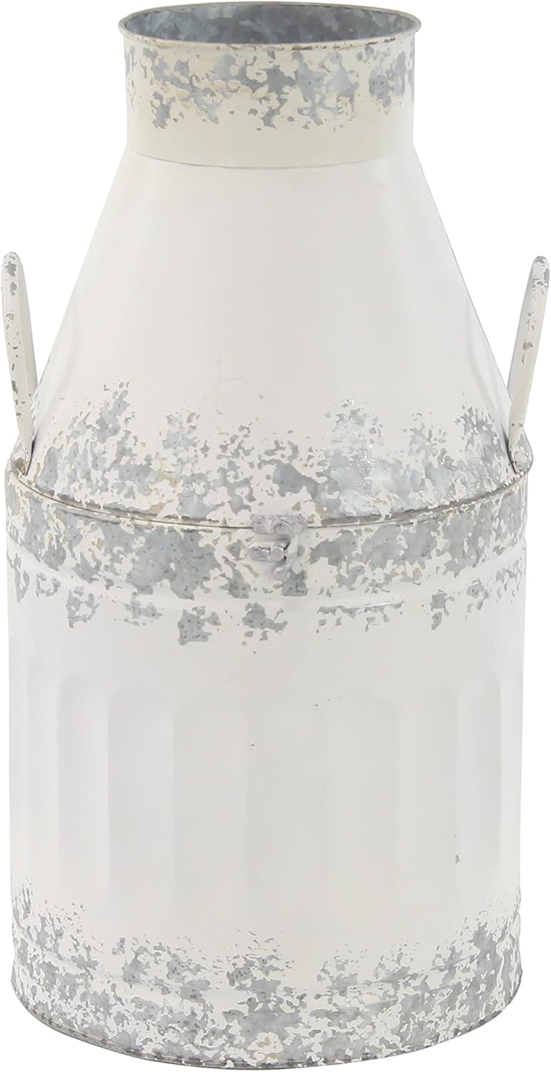 White Decorative Milk Can G9307