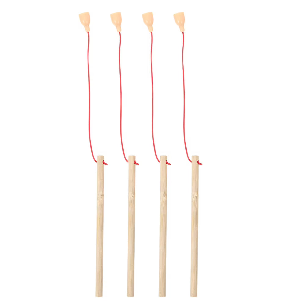 4Pcs Wooden Magnetic Fishing Poles Toys E6785