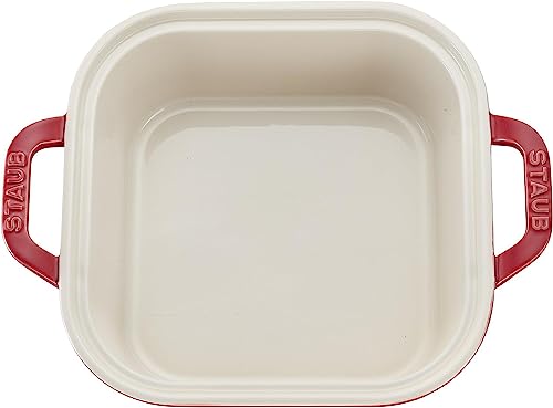 Cherry Ceramics Square Covered Baking Dish, 9x9-inch E41482