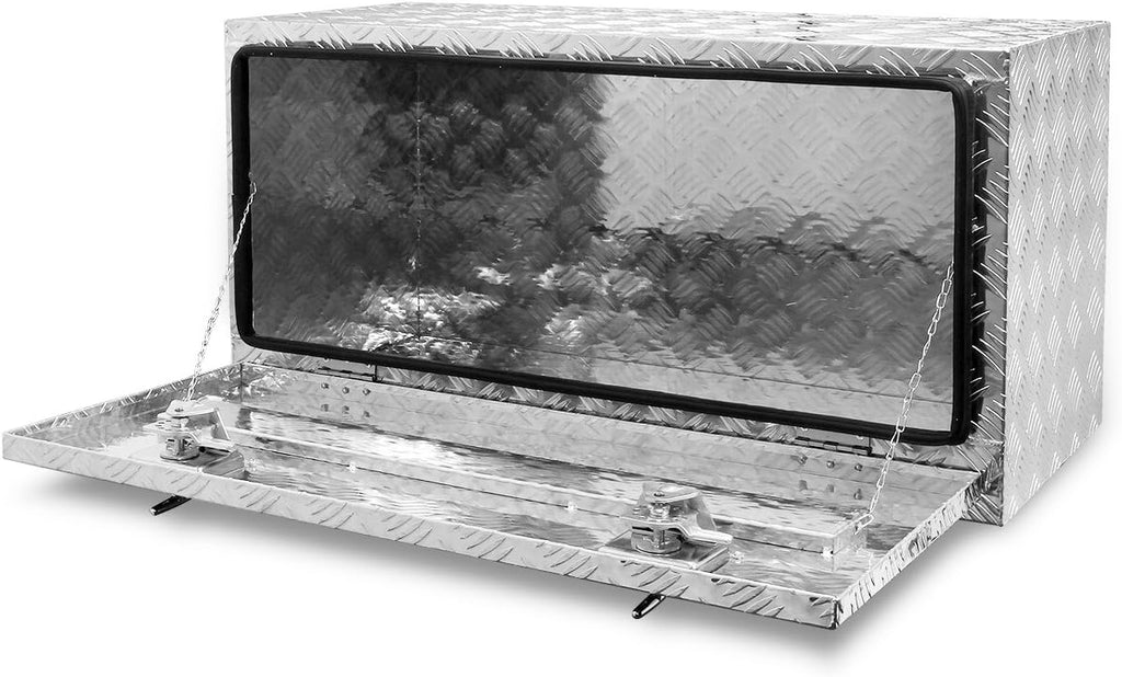 36-Inch Aluminum Truck Underbody Flatbox Pickup Tool Box Storage Lock with Keys F38984