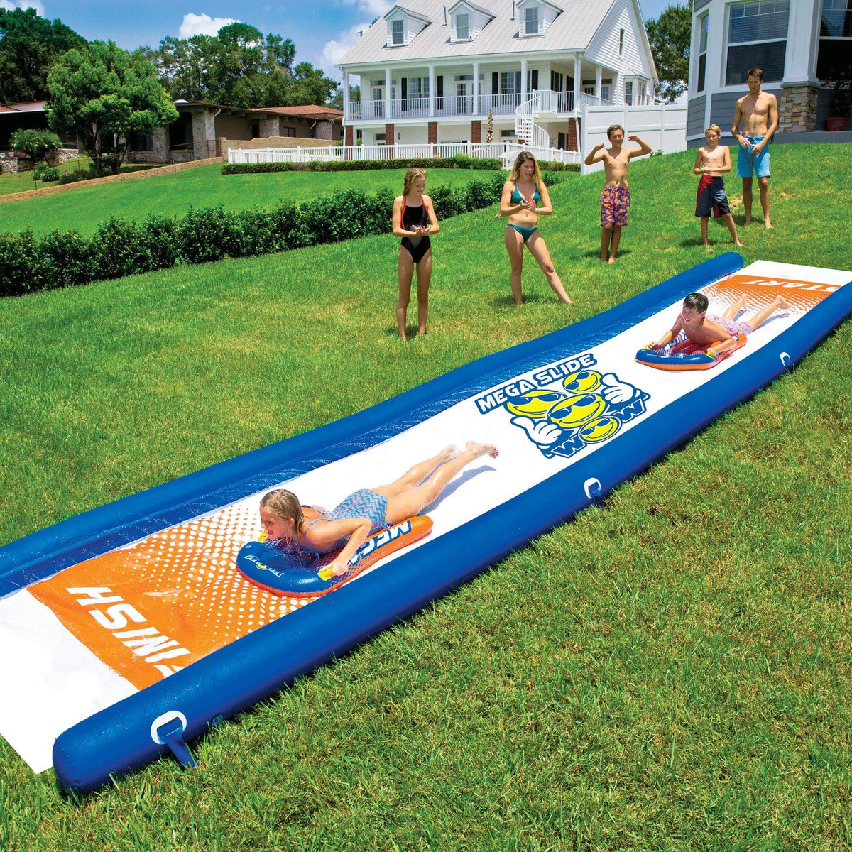 18-2200 Mega Slide, Backyard Waterslide, High Side Walls, 25 Feet x 6 - Megean X488
