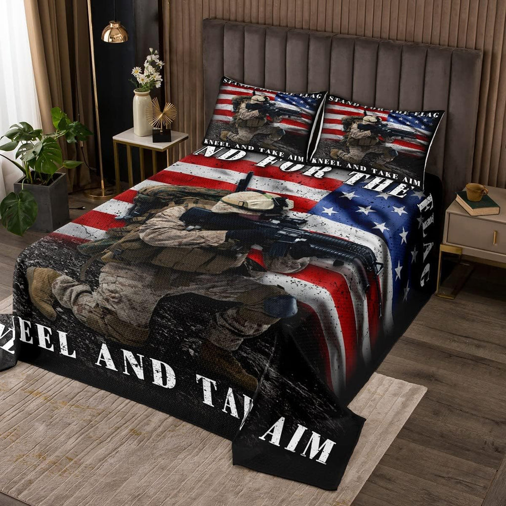 Twin Camo Quilted Bedspread M819