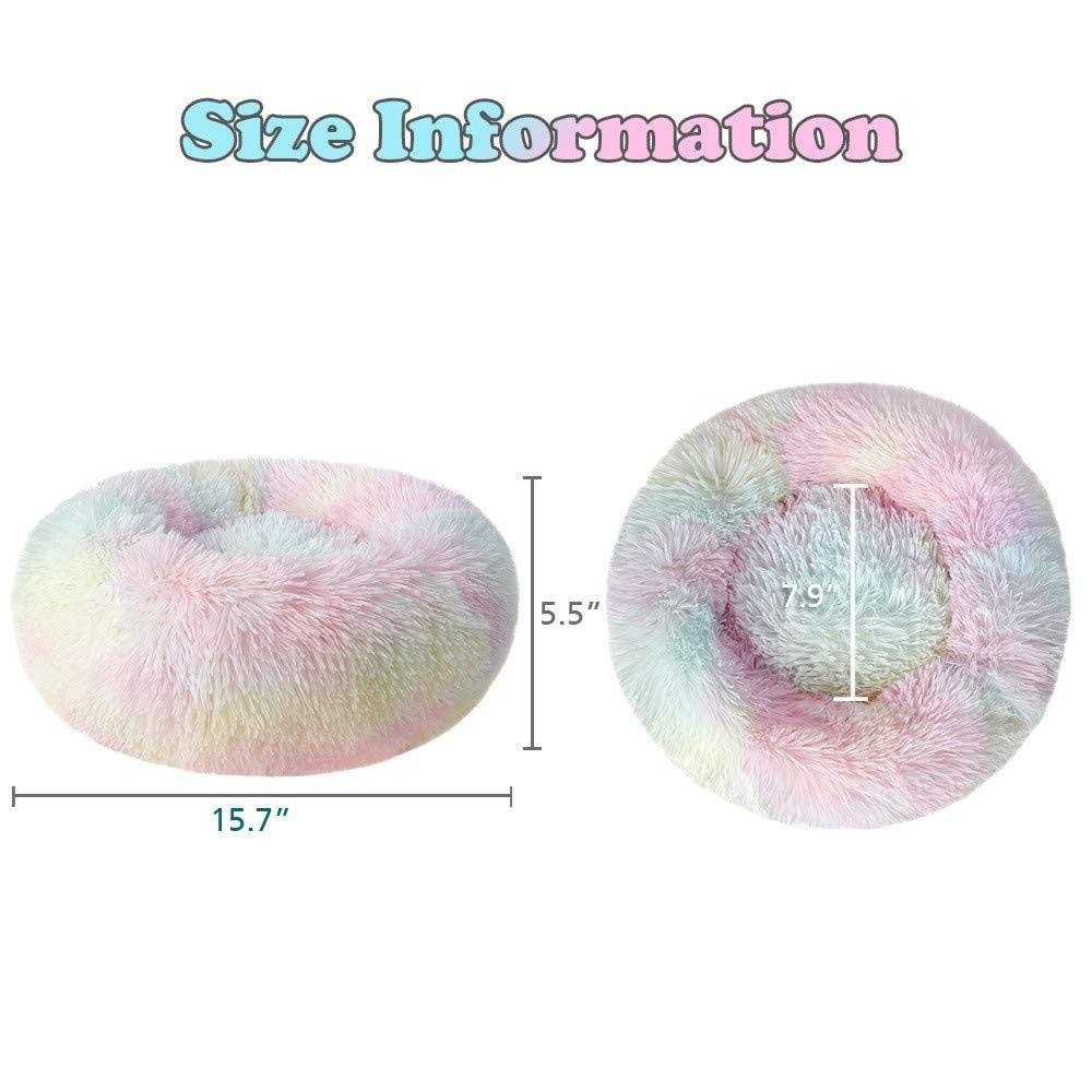 Round Plush Donut Pet Bed B544936