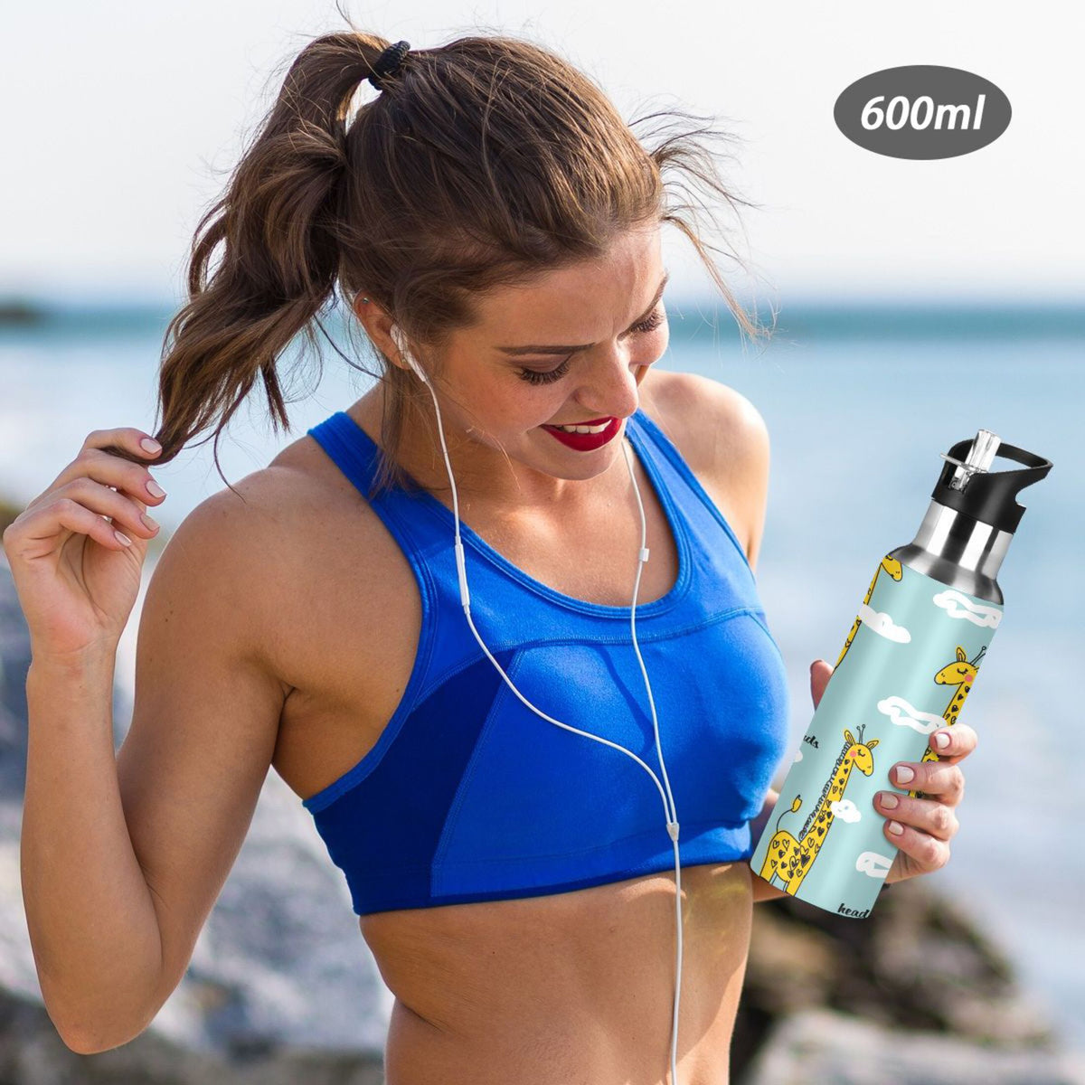 Stainless Steel Insulated Water Bottle with Straw Lid N276