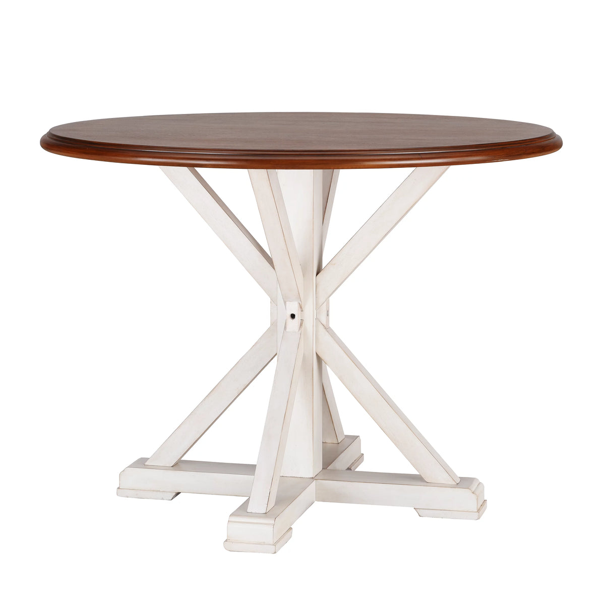 Antique White Farmhouse Dining Table R646