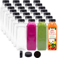 16 oz Clear Plastic Juice Bottles - Pack of 35 N3333