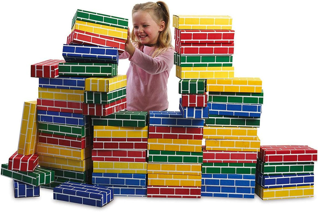 Cardboard Building Bricks, Set of 24, Pack of 2 W24187