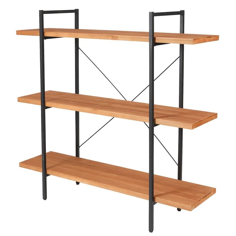 Wood and Metal Etagere Bookcase U23389