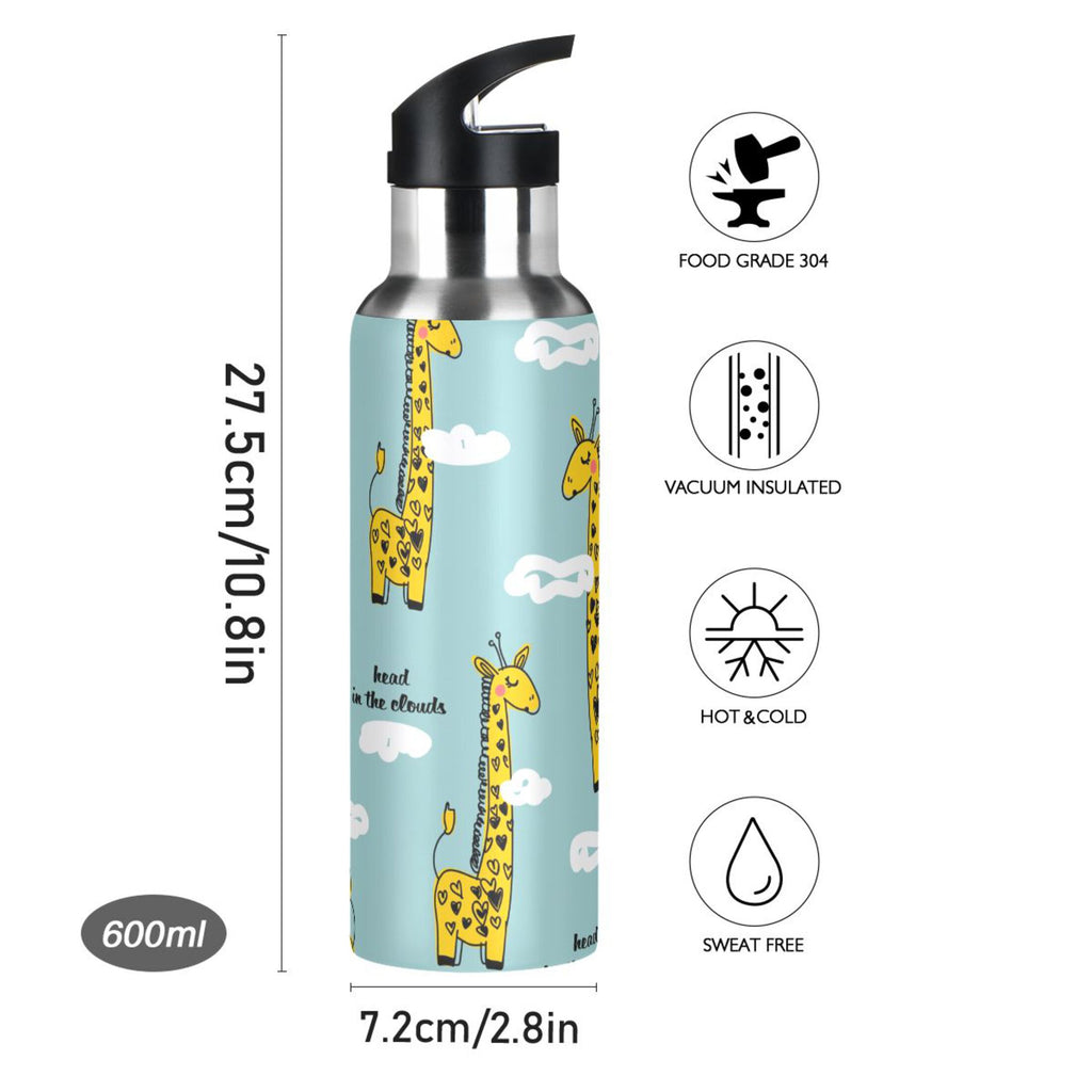 Stainless Steel Insulated Water Bottle with Straw Lid N276