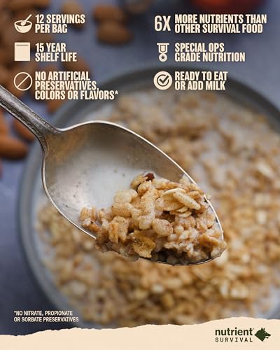 Maple Almond Grain Crunch Freeze Dried Cereal (12 Servings) C636