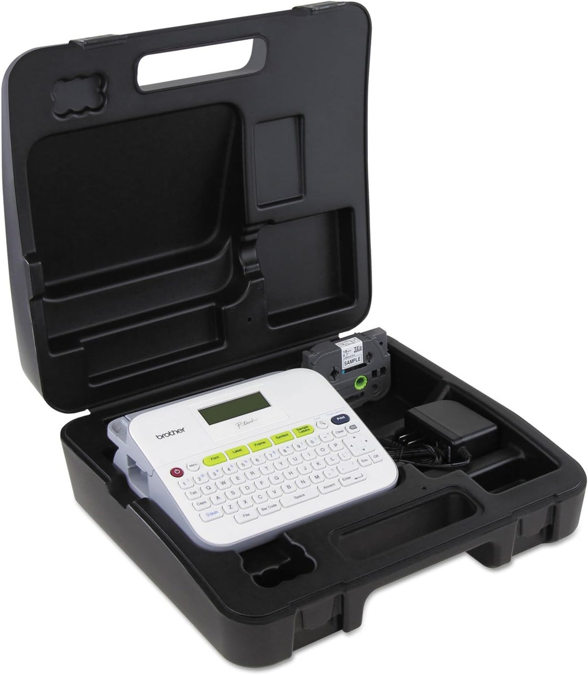 Compact White Label Maker with Carry Case Z375