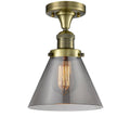 Large Bell 1 Light Semi-Flush Mount M216568