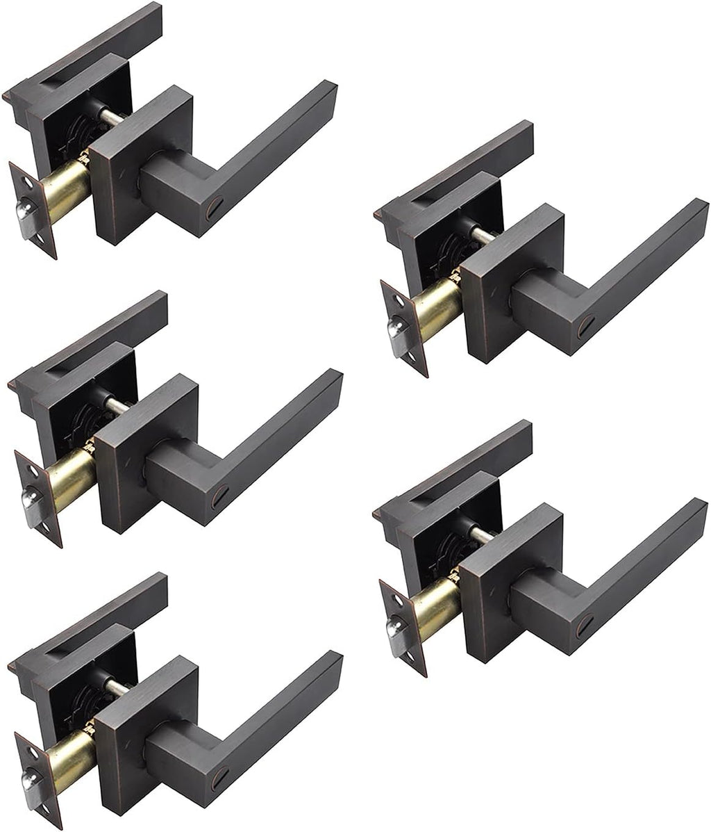 Brushed Bronze Zinc Alloy Door Lever Lock B269511