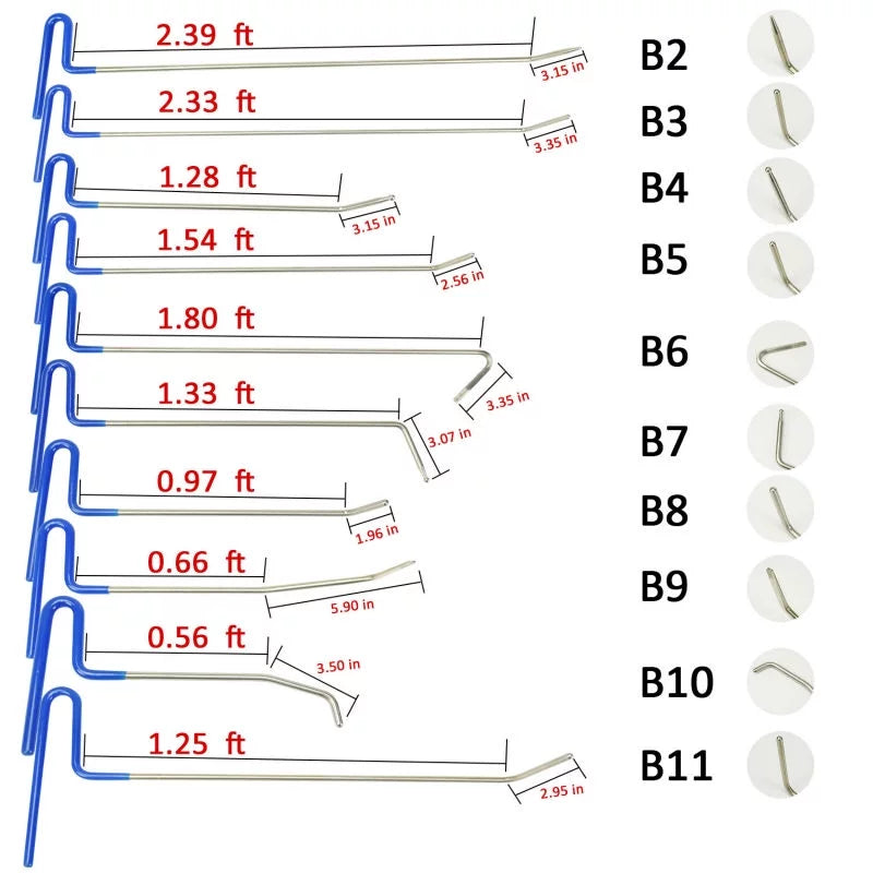 21 Pcs Paintless Dent Repair Tools Kit K23496