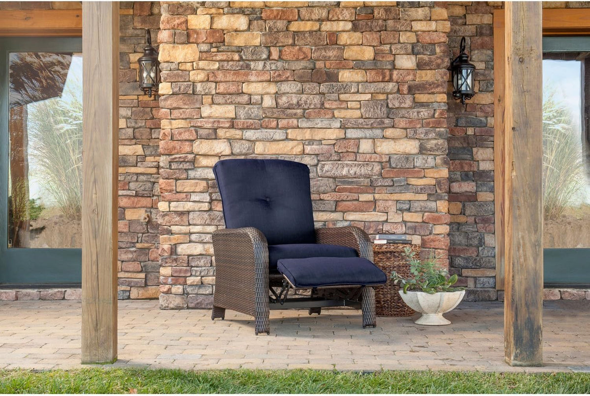 Navy Blue Outdoor Recliner L592720