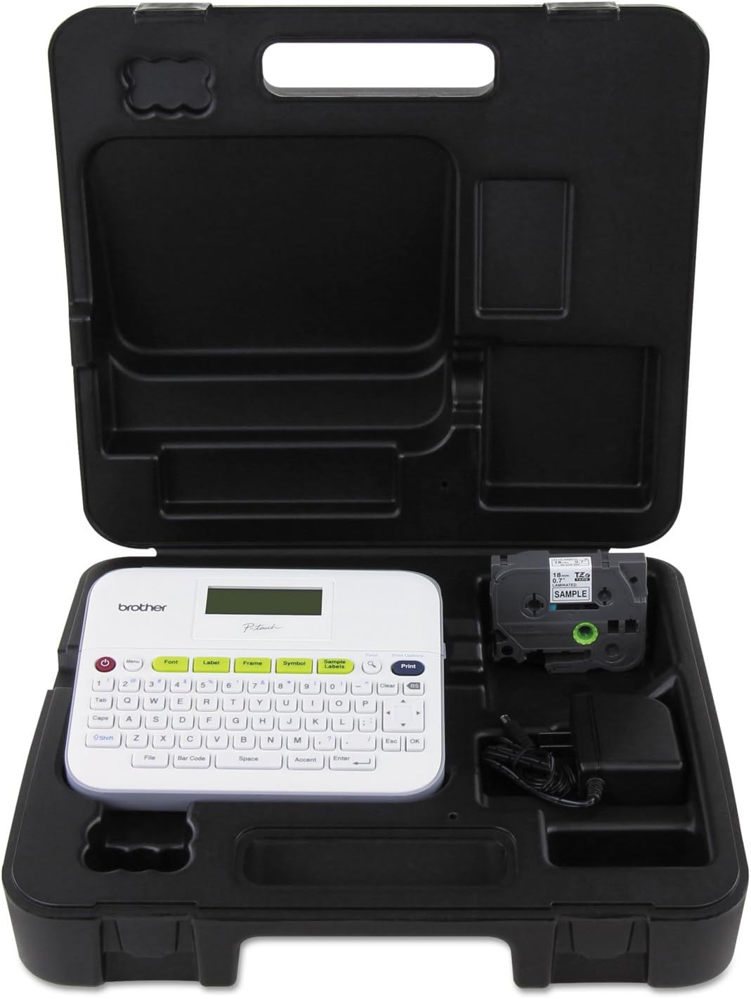 Compact White Label Maker with Carry Case Z375