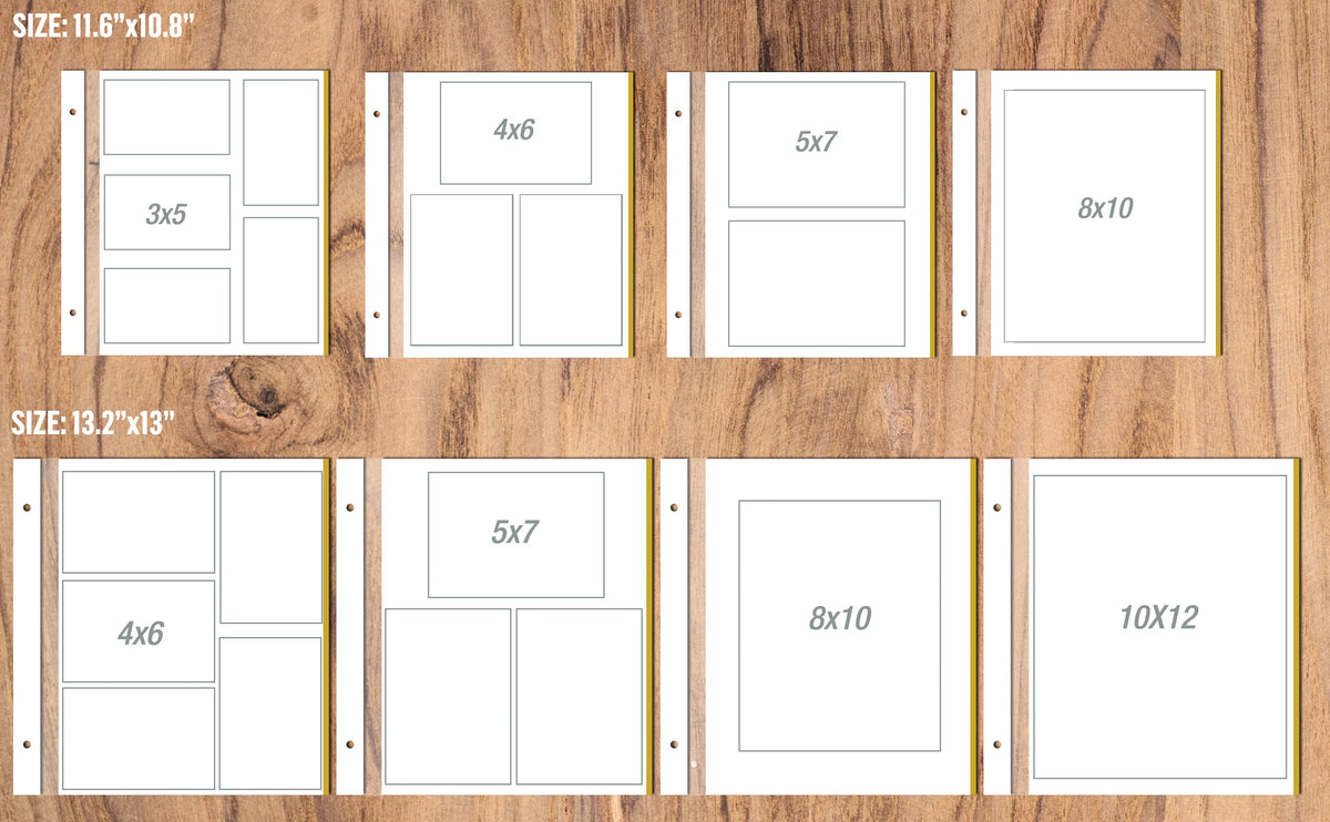 Self Adhesive Photo Album Leather Cover Holds 3X5 4X6 5X7 6X8 8X10 10x12 Photos M66204