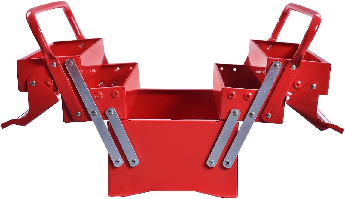 Red Steel Tool Chest Cabinet L3858