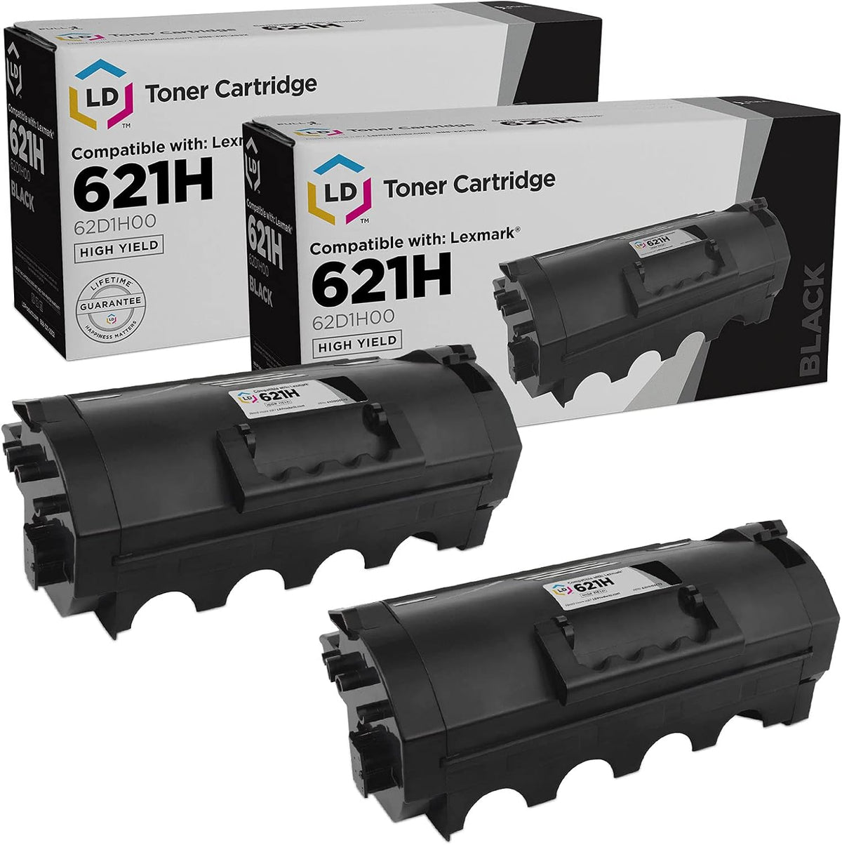 Black 2-Pack High Yield Toner Cartridge Z1639