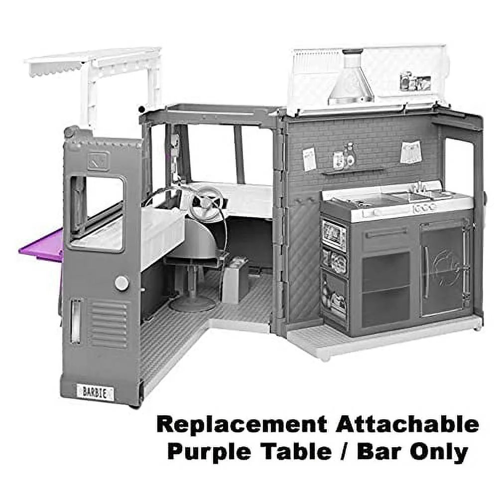 Purple Table / Bar Replacement Part for Doll Foodtruck Playset T441926