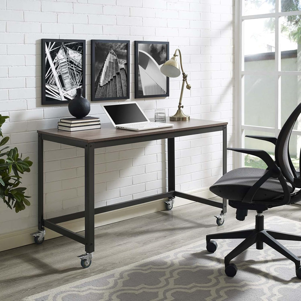 Computer Office Desk with Locking Casters Z10300
