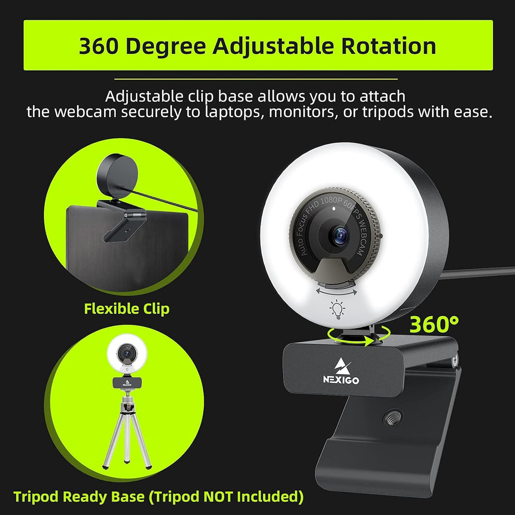 1080P 60FPS Webcam with Light S926277