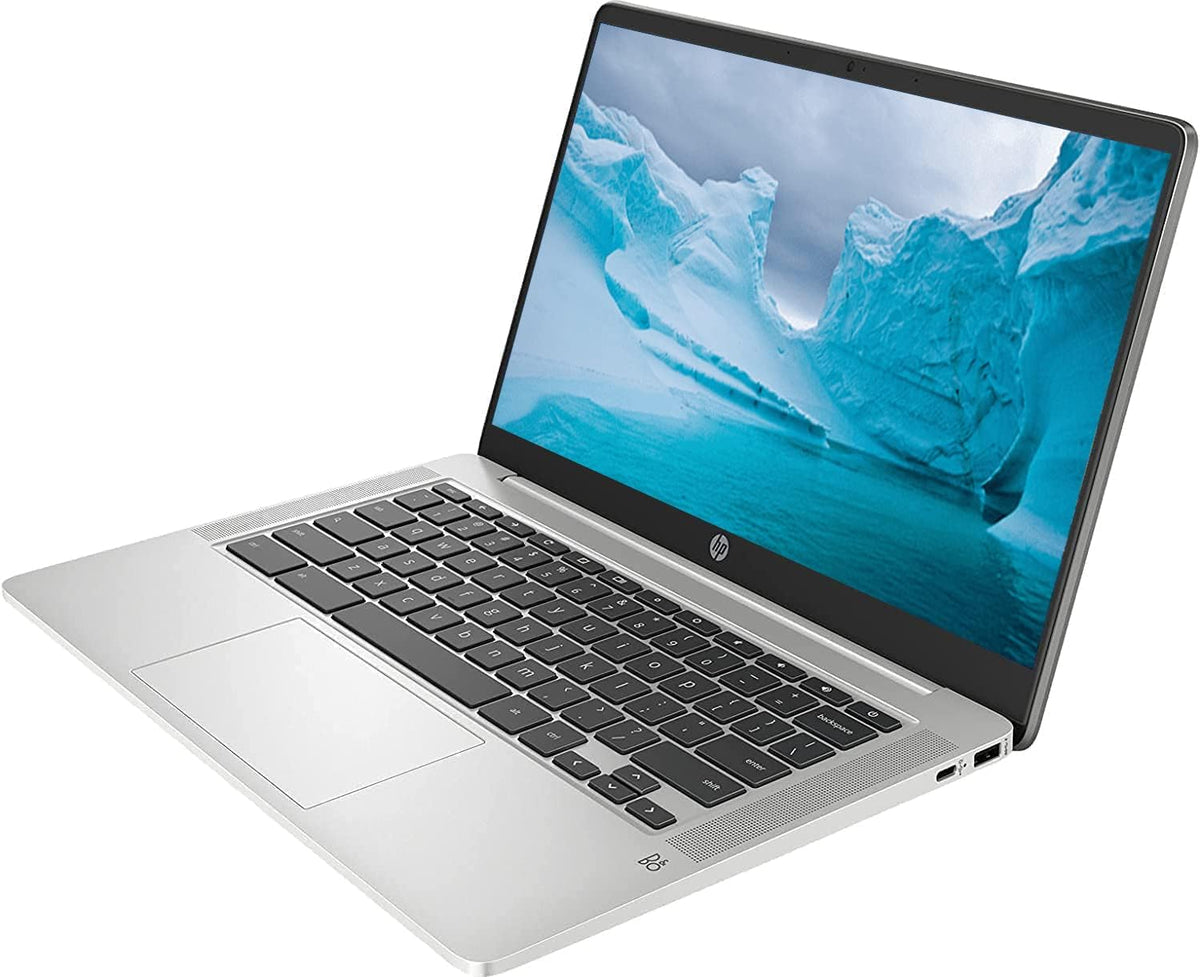 14" HD IPS Chromebook, Intel Pentium 4-Core Processor, 4GB Ram, 64GB SSD, Dale Silver, Chrome OS D4988