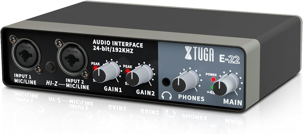 2 Pack USB Audio Interface with XLR Mic Preamplifier A825