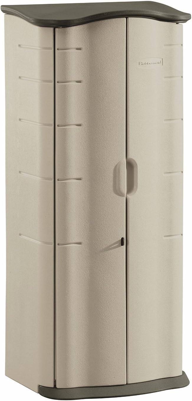 Vertical Resin Weather Resistant Outdoor Garden Storage Shed O676