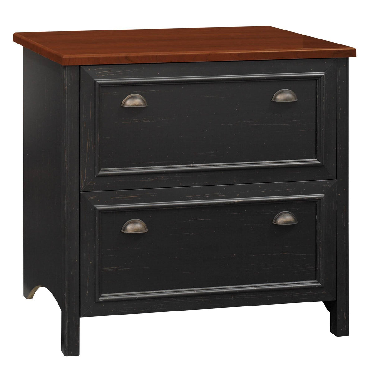 Antique Black Lateral File Cabinet H25958