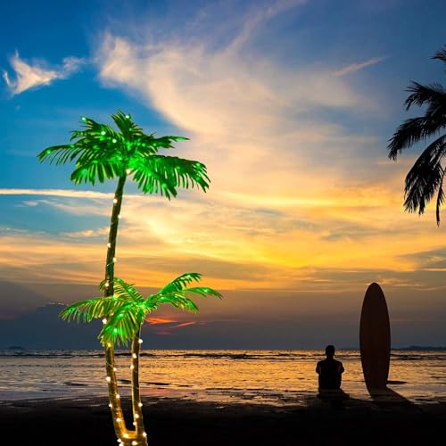 5Ft 121 LED Light Up Artificial Palm Tree T361