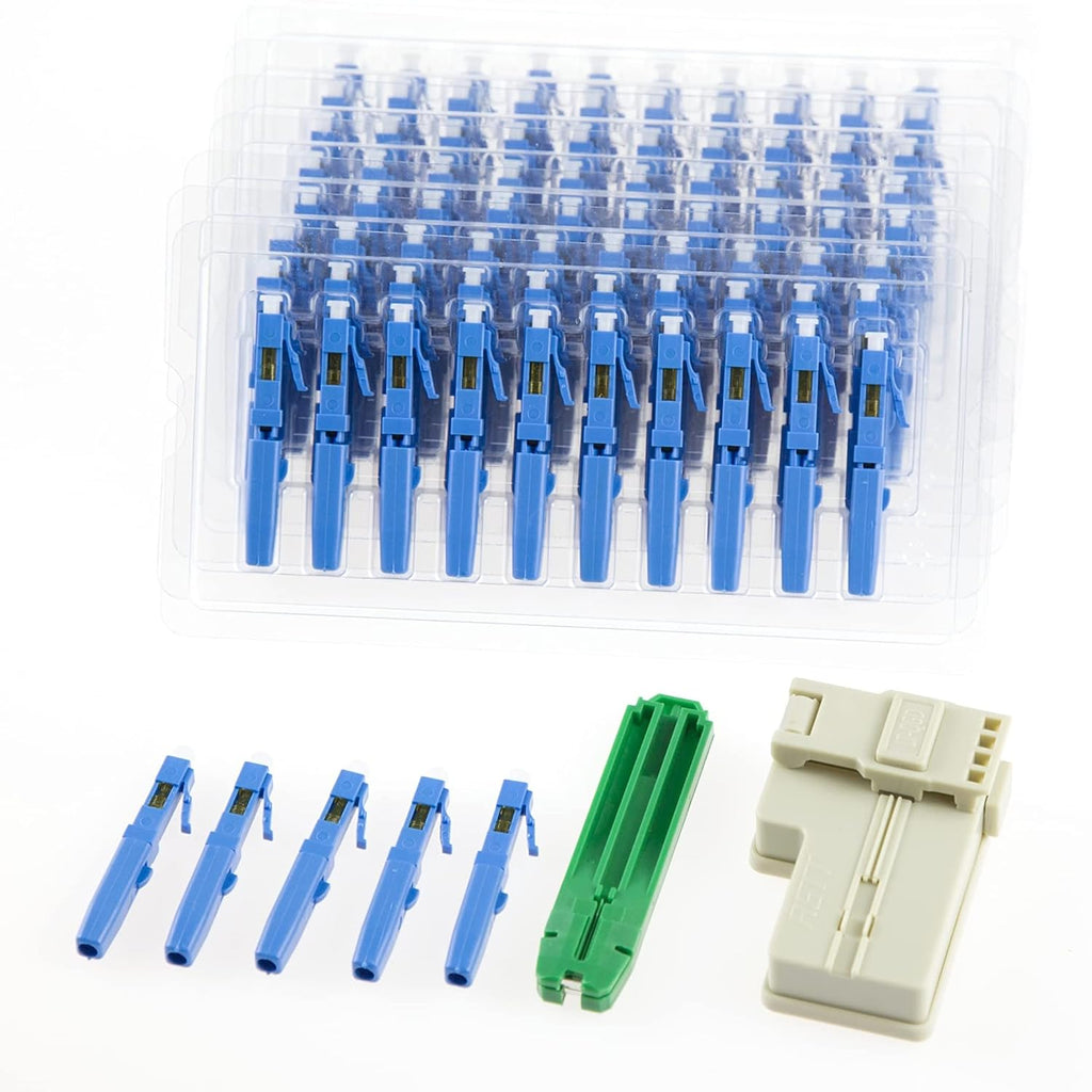 100pcs LC UPC Fiber Optic Quick Connector Single Mode 9/125 B56692
